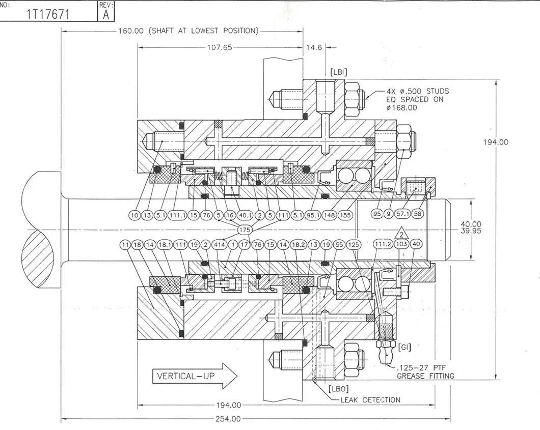 Flavourtech BM-415505 SCC Top Mechanical Seals