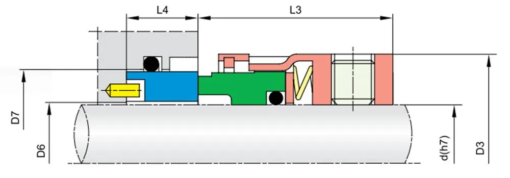 49TS PC05 O-ring Mechanical Seals for Pumps