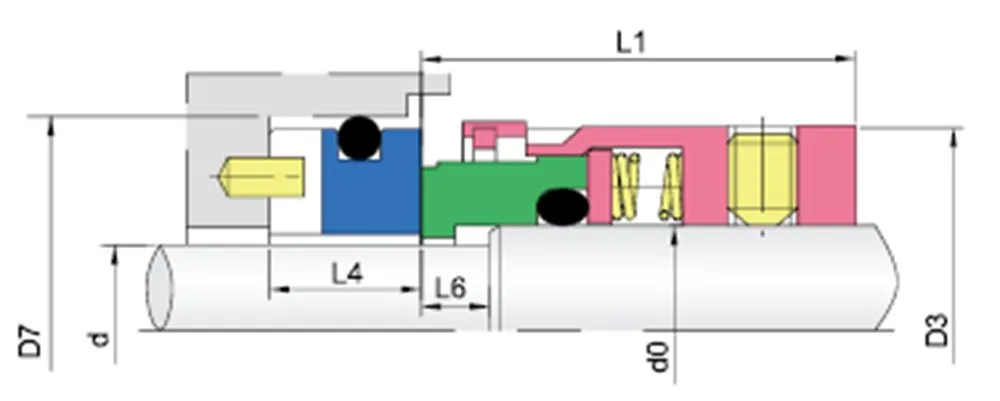 WG40 Multi Spring Mechanical Seals for Pumps