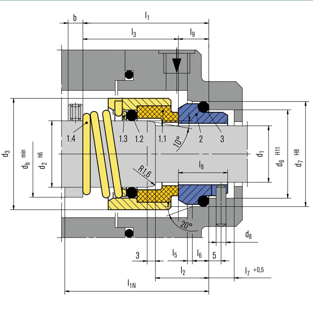 36 H12N Mechanical Seals for Pumps Pusher Seals