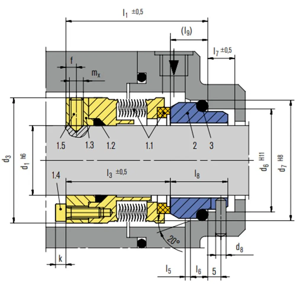 74 MFLWT Mechanical Seals for Pumps Pusher Seals