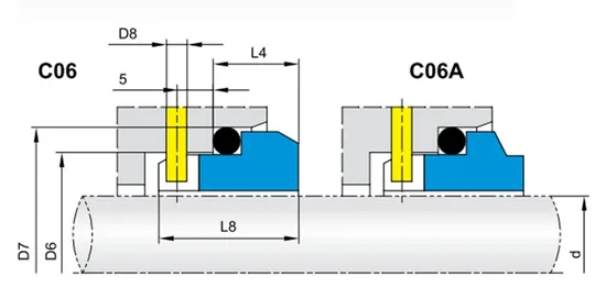 22TS C06A Mechanical Seals Seat Series for Pumps