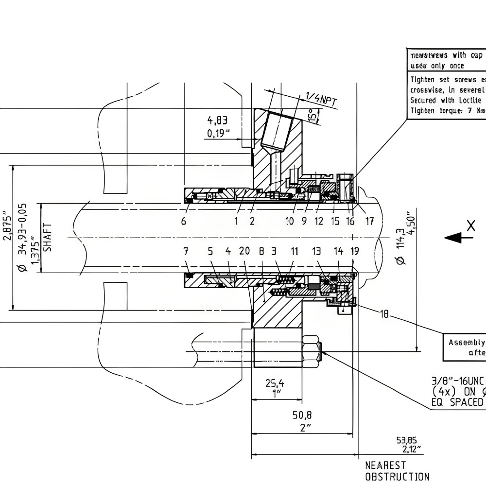 02-CARTEX-ABDN/1.375'-E96-AB F94147000 ET013-8680 Mechanical Seal