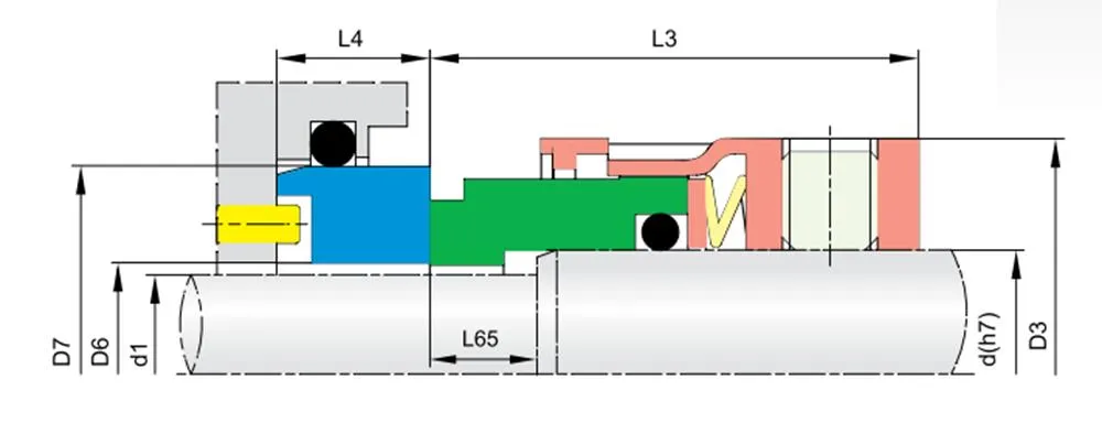 50TS PC06 O-ring Mechanical Seals for Pumps