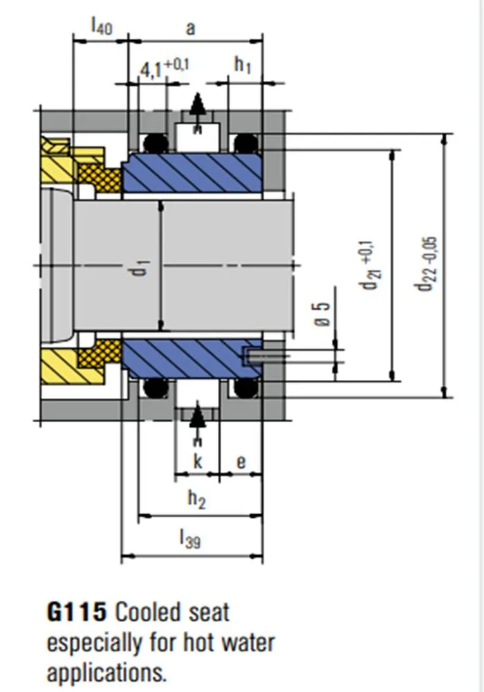 16 H7N Mechanical Seals for Pumps Pusher Seals