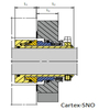 40-Cartex Single seals Mechanical Seals for Pumps Pusher Seals