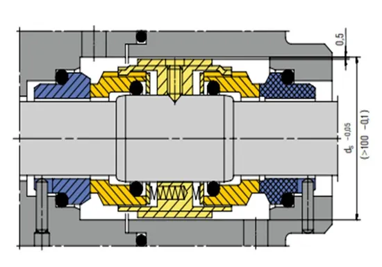 20 H74-D Mechanical Seals for Pumps Pusher Seals