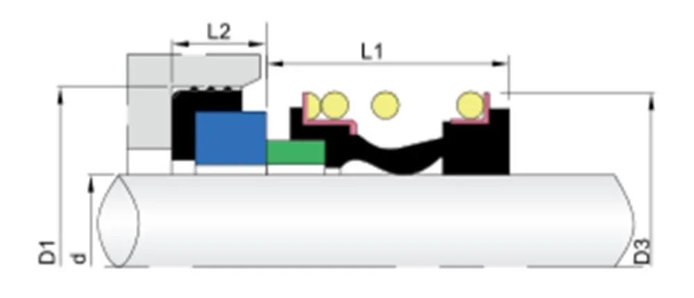 WG192K Elastomer Bellow Mechanical Seals for Pumps