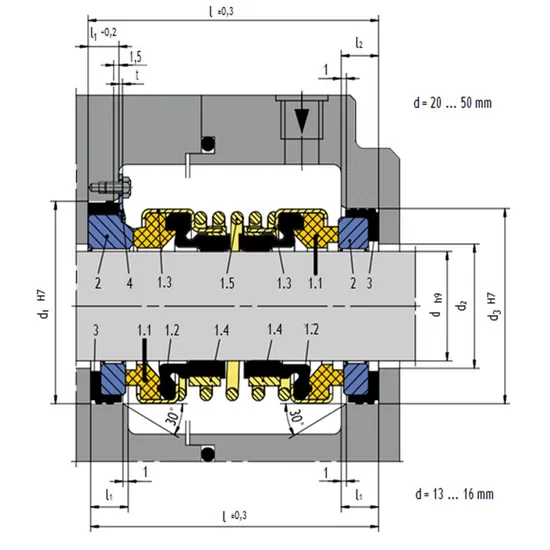 63 ED560 Mechanical Seals for Pumps Pusher Seals