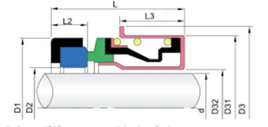 WG 70 Elastomer Bellow Mechanical Seals for Pumps
