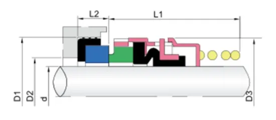WG 1A Elastomer Bellow Mechanical Seals for Pumps