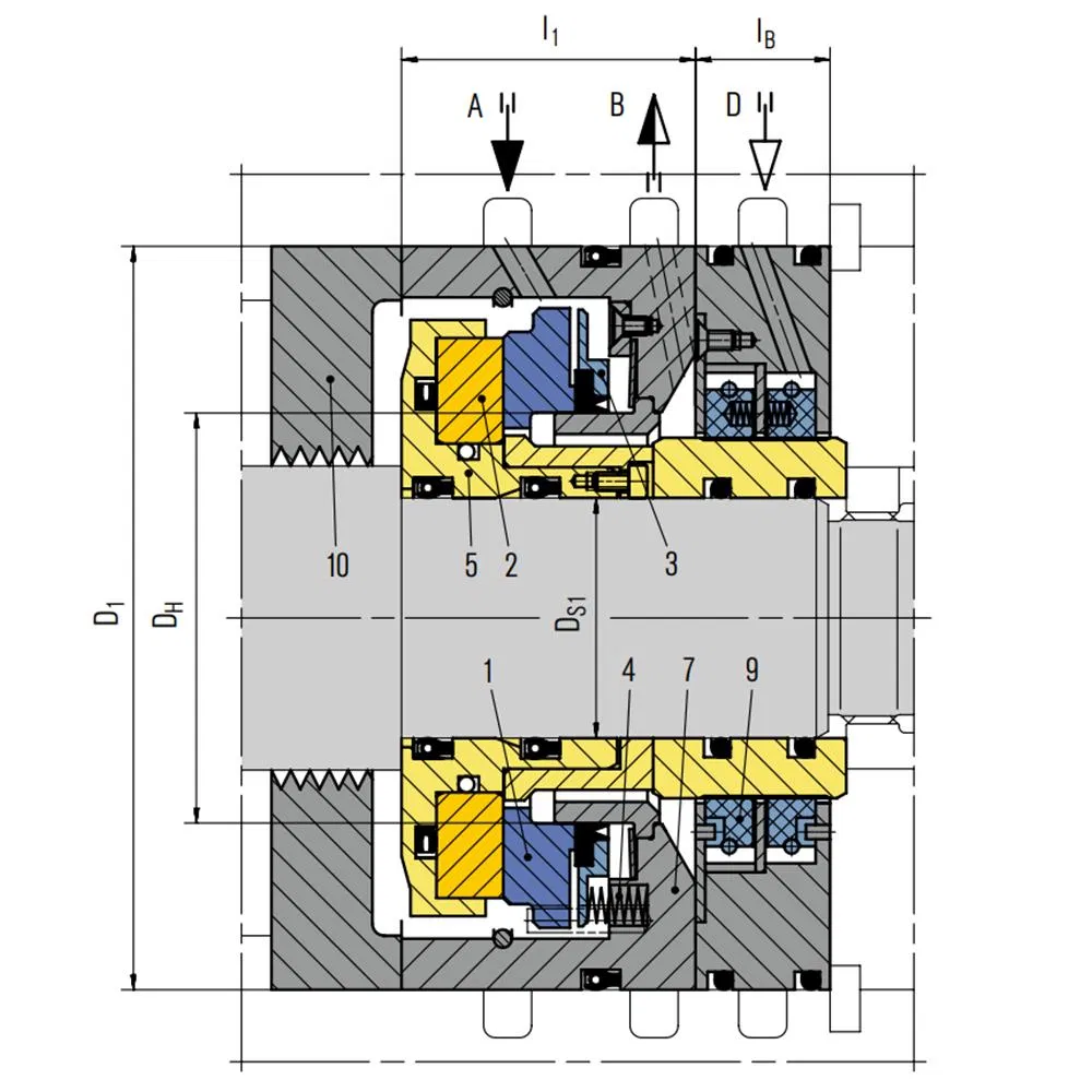 132 PDGS Mechanical Seals for Pumps Pusher Seals