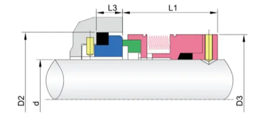 WG 686 Metal Bellow Mechanical Seals for Pumps