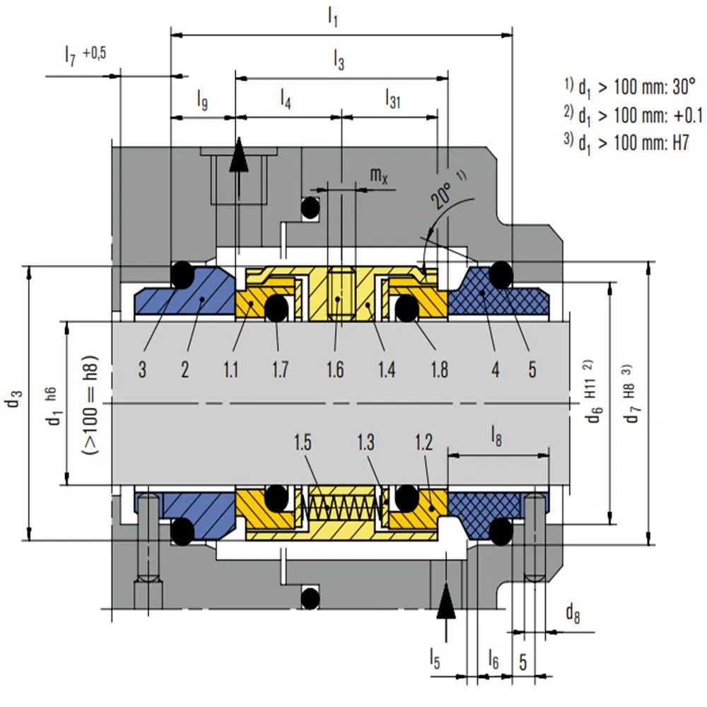 12 M74D Mechanical Seals for Pumps Pusher Seals