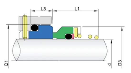 WGM2N Single Spring Mechanical Seals for Pumps