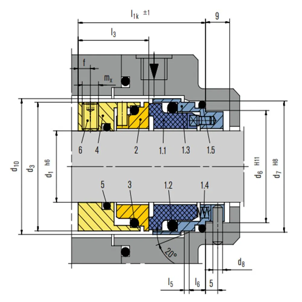 26 HRN Mechanical Seals for Pumps Pusher Seals