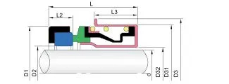 68TS PC33H O-ring Mechanical Seals for Pumps