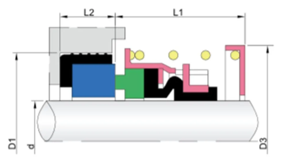 WGFBD Elastomer Bellow Mechanica Seals for Pumps