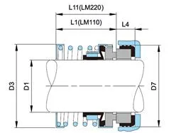 JC 220 Type Mechanical Seals for All Kinds of Pump Seals