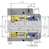 74 MFLWT Mechanical Seals for Pumps Pusher Seals