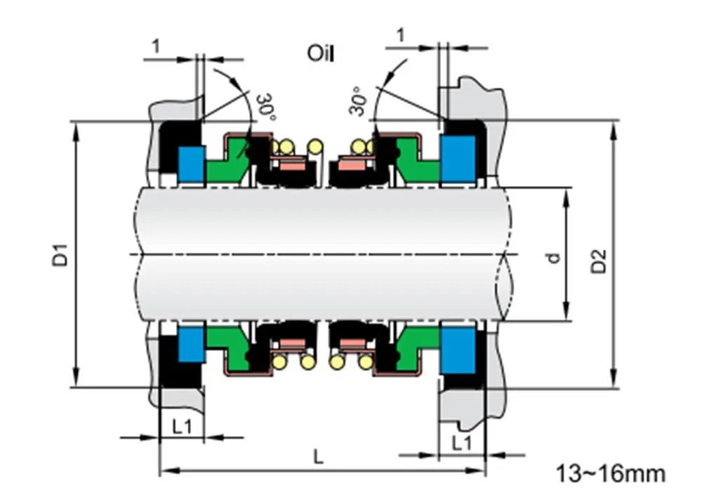 81TS PB11 Elastomer Bellow Mechanical Seals for Pumps