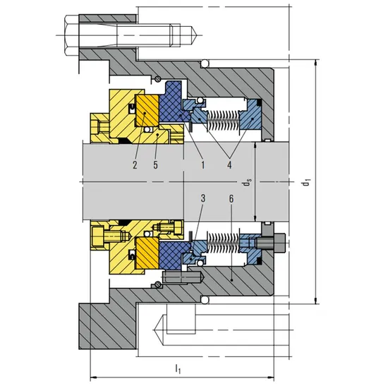 136 TDGS Mechanical Seals for Pumps Pusher Seals