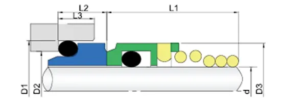 WG120 Single Spring Mechanical Seals for Pumps