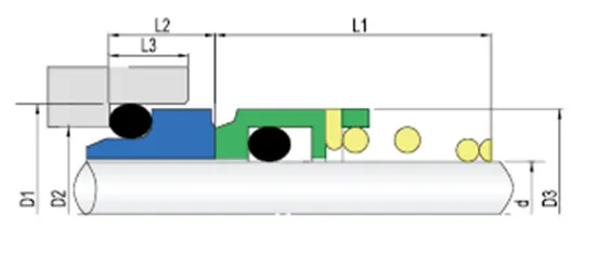 WG80B Single Spring Mechanical Seals for Pumps