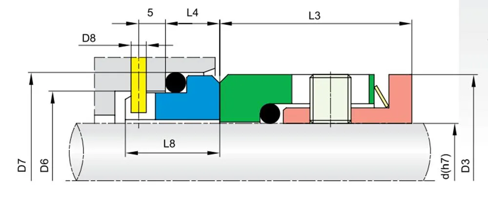 60TS PC22 O-ring Mechanical Seals for Pumps