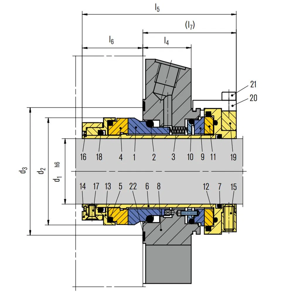 100 GSDN Mechanical Seals for Pumps Pusher Seals