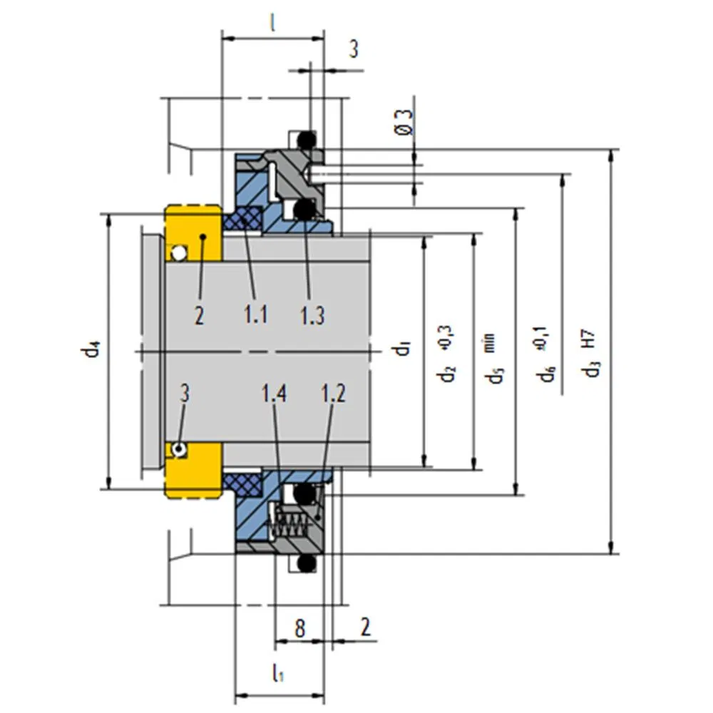 38 H10/H8 Mechanical Seals for Pumps Pusher Seals