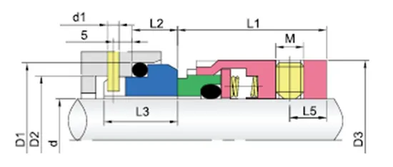 WGM74 Multi Spring Mechanical Seals for Pumps