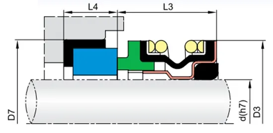 89TS PB25 Elastomer Bellow Mechanical Seals for Pumps
