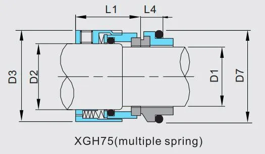 Multiple Spring Mechanical Seals H75 for Chemical Pumps