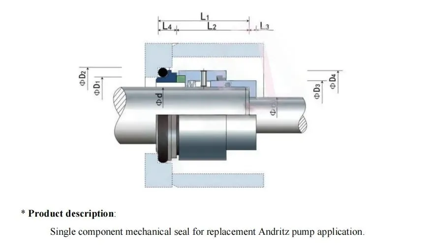 Cartridge Mechanical Seal AD01 Suit for Addritz and Sulzer Pump Seal Replacement AK5M 38/43/53 Seals