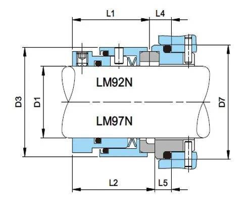 Multi-spring Mechanical Seals HJ92N for Chemical Industry Pumps