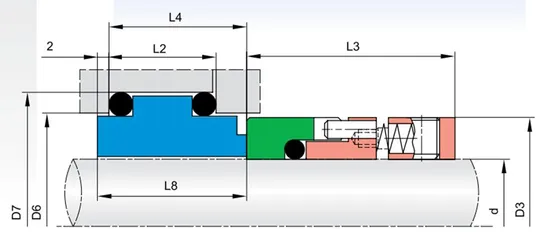 61TS PC25 O-ring Mechanical Seals for Pumps