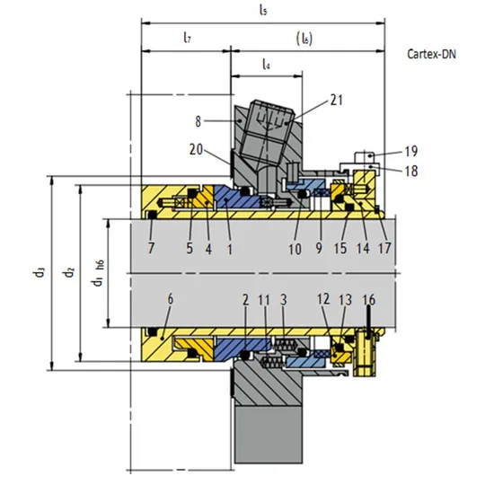 42-Dual seals Mechanical Seals for Pumps Pusher Seals