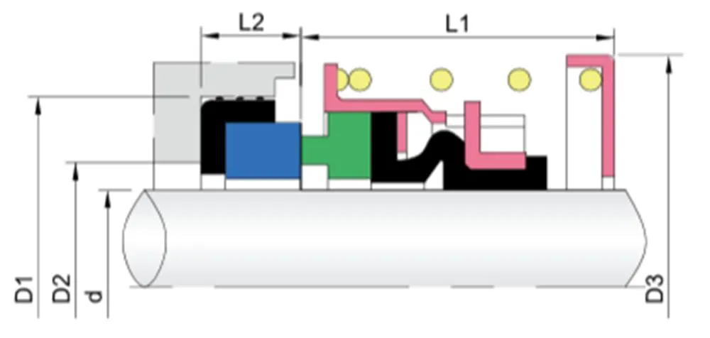 WG2 Elastomer Bellow Mechanical Seals for Pumps