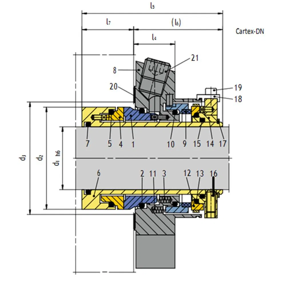 42-Dual seals Mechanical Seals for Pumps Pusher Seals