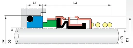 74TS PB04 Elastomer Bellow Mechanical Seals for Pumps