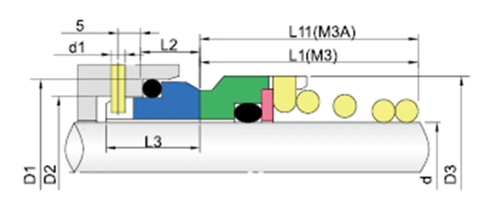 WG M3A SPring Mechanical Seals for all pumps