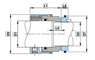 Single Spring Mechanical Seals TS8B1 for Chemical Machinery Pump