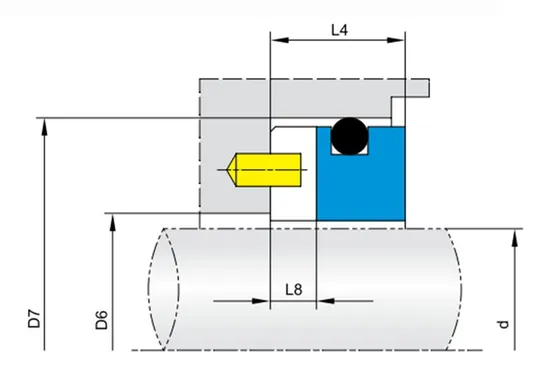 34TS C20 Mechanical Seals Seat Series for Pumps