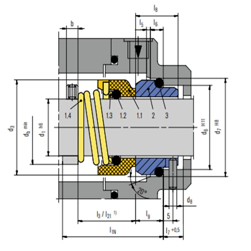 6 M2N Mechanical Seals for Pumps Pusher Seals