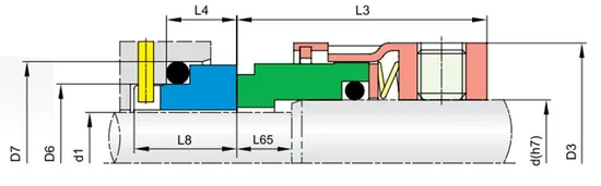 57TS PC19 O-ring Mechanical Seals for Pumps