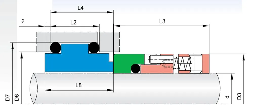 61TS PC25 O-ring Mechanical Seals for Pumps