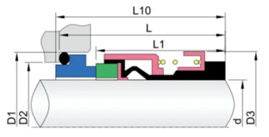 WG GLF-6 Grundfose Pump Mechanical Seals for Pumps