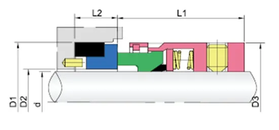 TS109 Multi Spring Mechanical Seals for Pumps