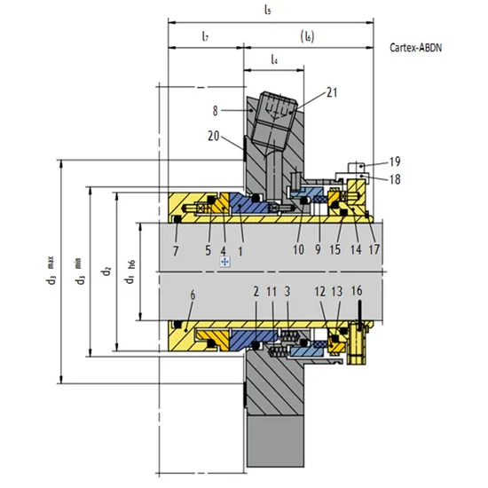 46 ANSI Dual seals Mechanical Seals for Pumps Pusher Seals